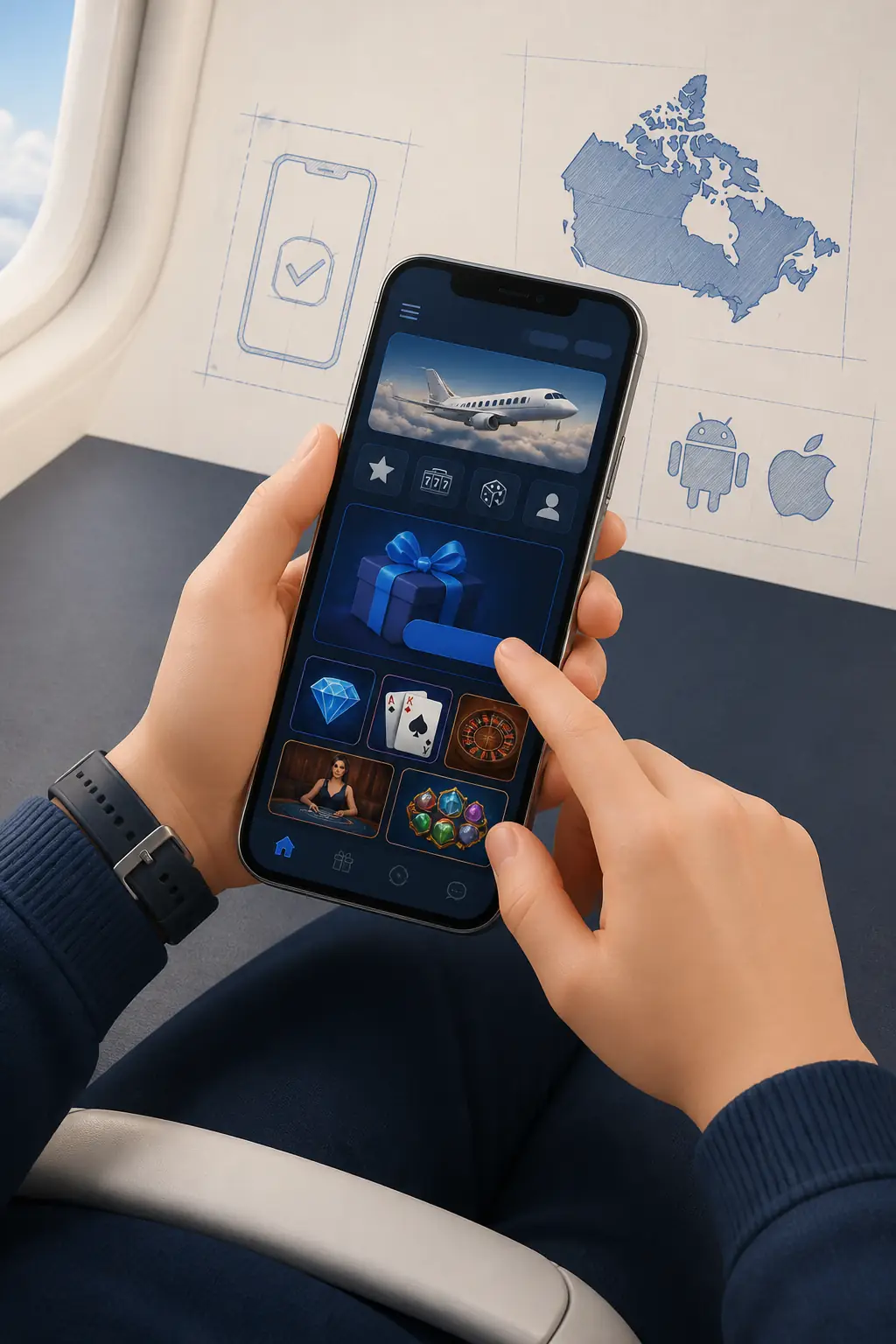 Jet4Bet App visual guide for Jet4Bet Casino